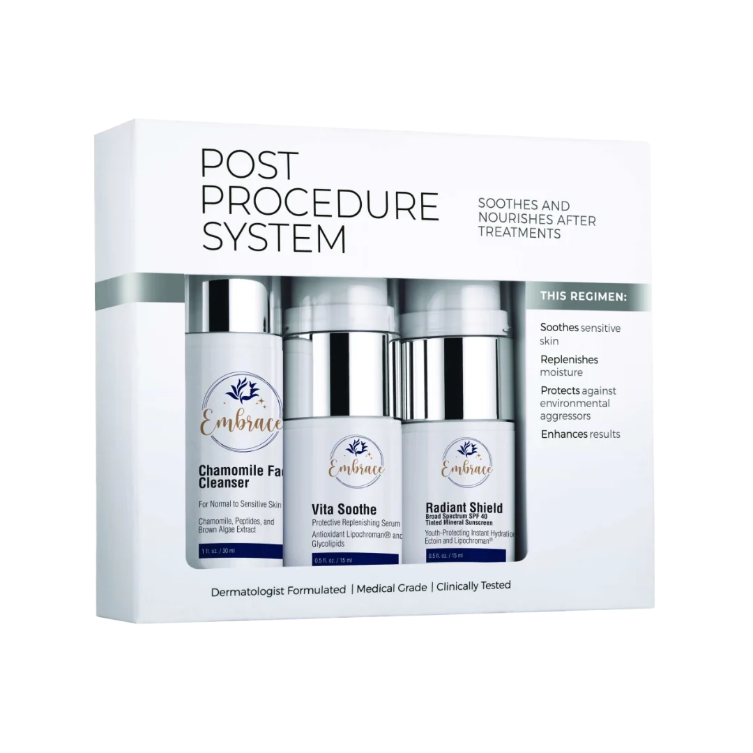 Post Procedure System Product at Embrace Med Spa in Torrance CA